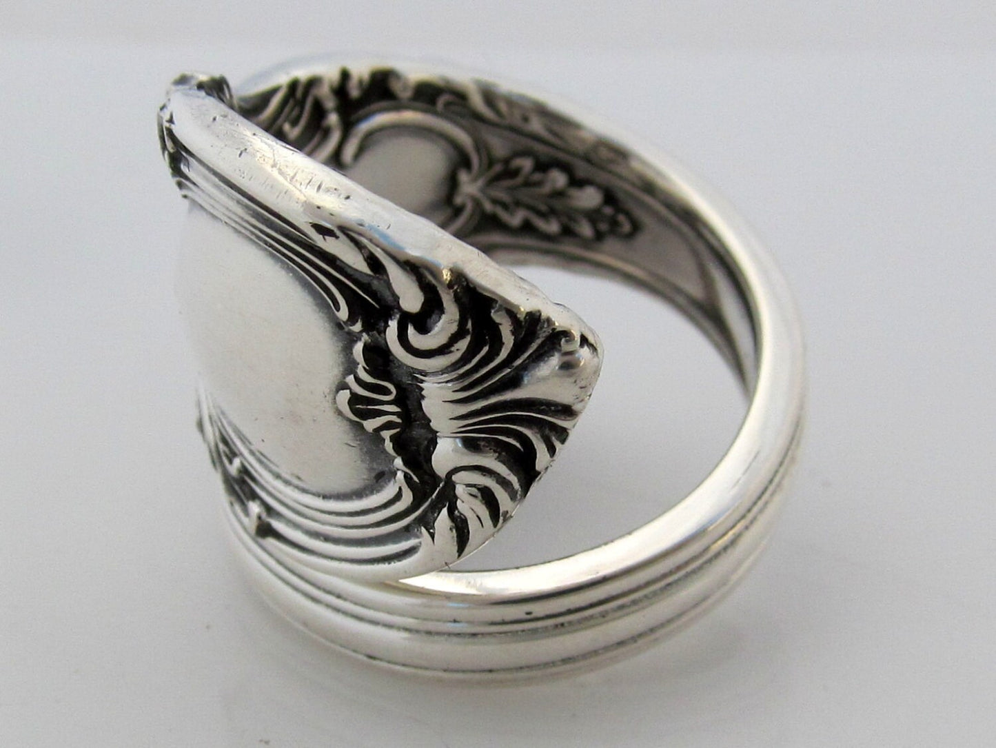 American Victorian Sterling Silver Spoon Ring by Lunt