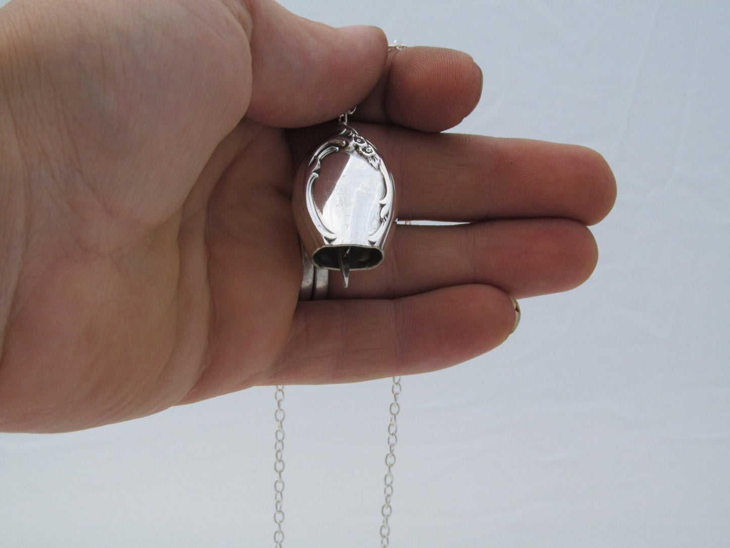 Fairy Bell Necklace Silver Moonlight