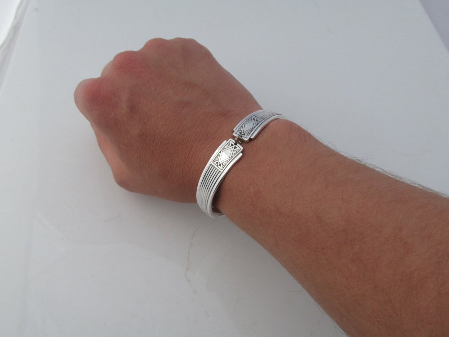 Mens Bracelet Art Deco Spoon Bracelet Noblesse