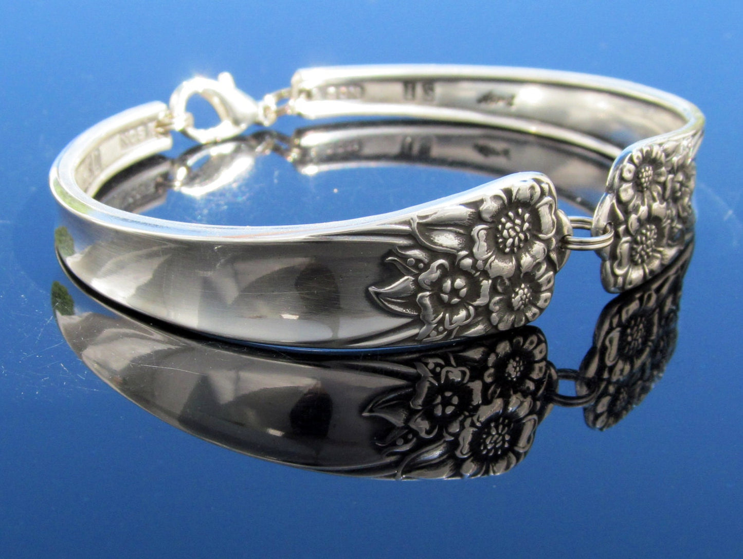Sunflower Bracelet April 1950 Silverware Jewelry