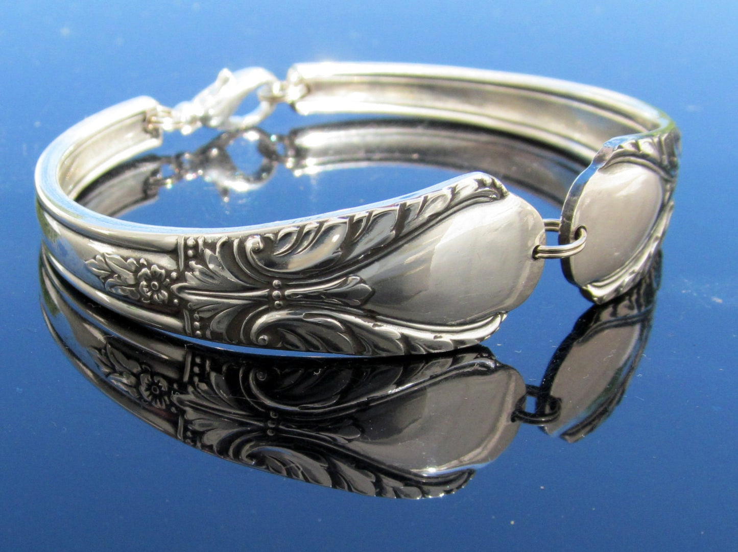 Art Deco Silver Spoon Bracelet Wings of Avalon