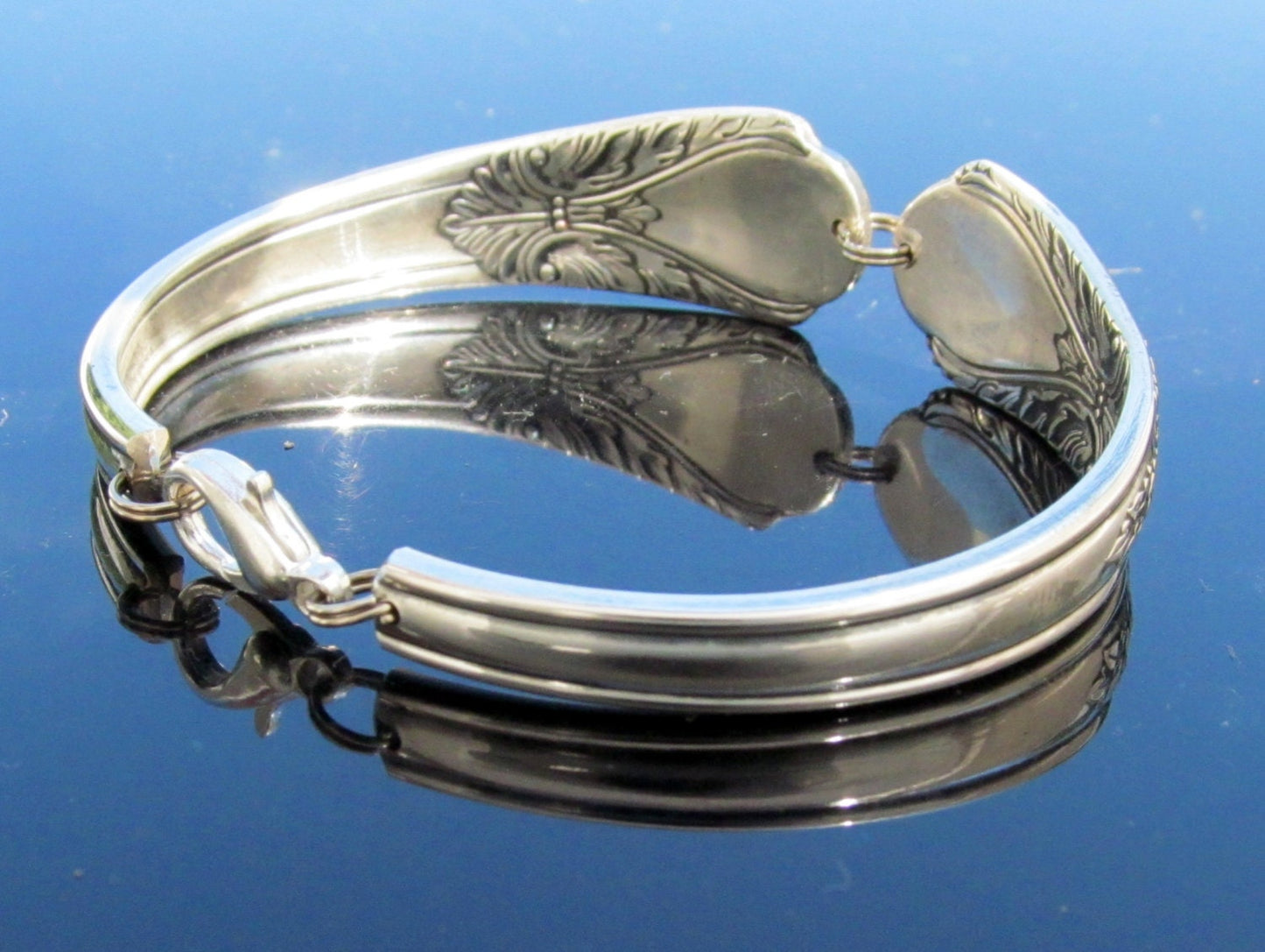 Art Deco Silver Spoon Bracelet Wings of Avalon
