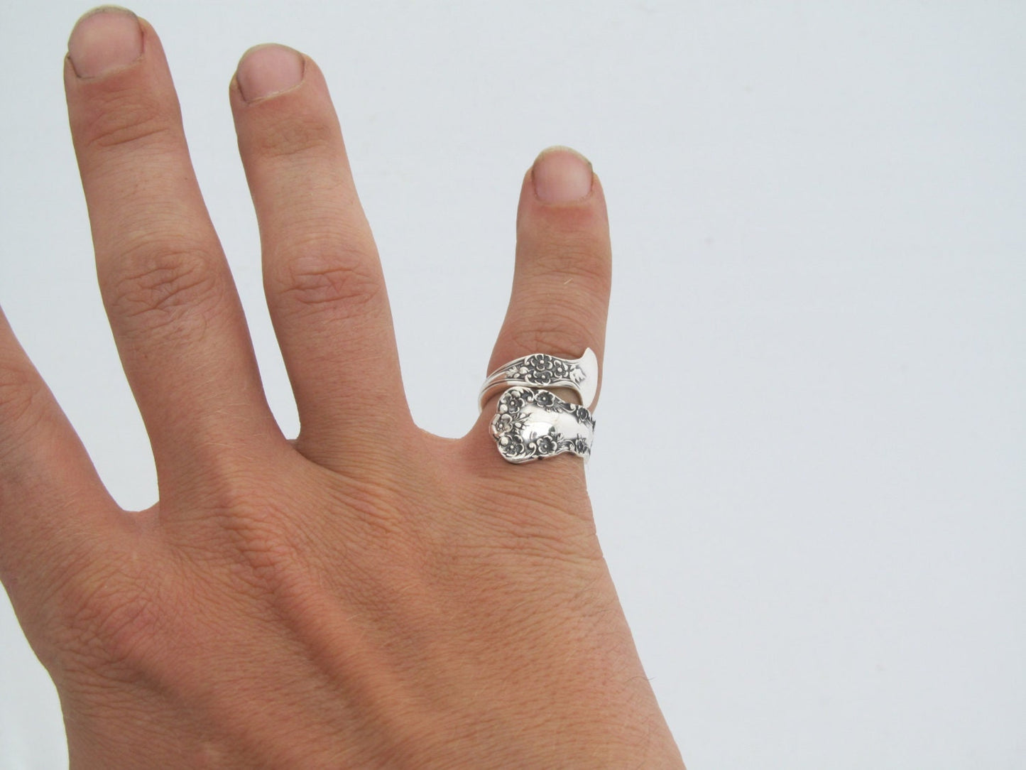 Sterling Silver Spoon Ring Size 5 6 7 8 Buttercup Demitasse