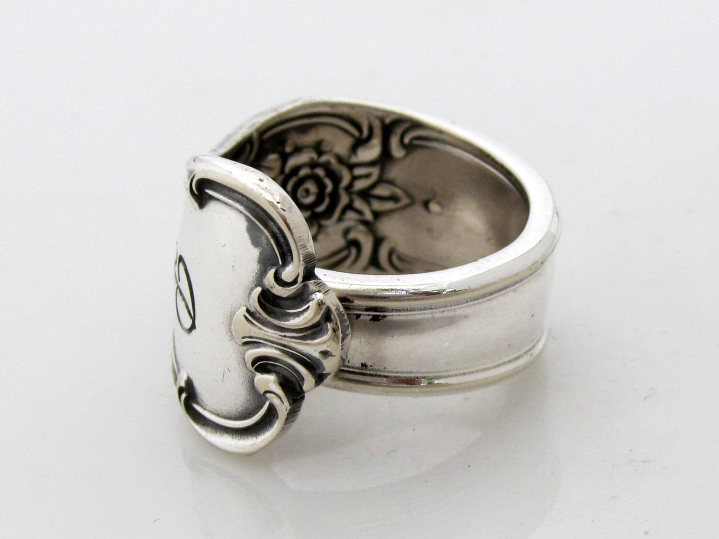 Spoon Ring Signature With P Monogram Size 3 4 5 6 7 8 9 10 11 12 13 14 15