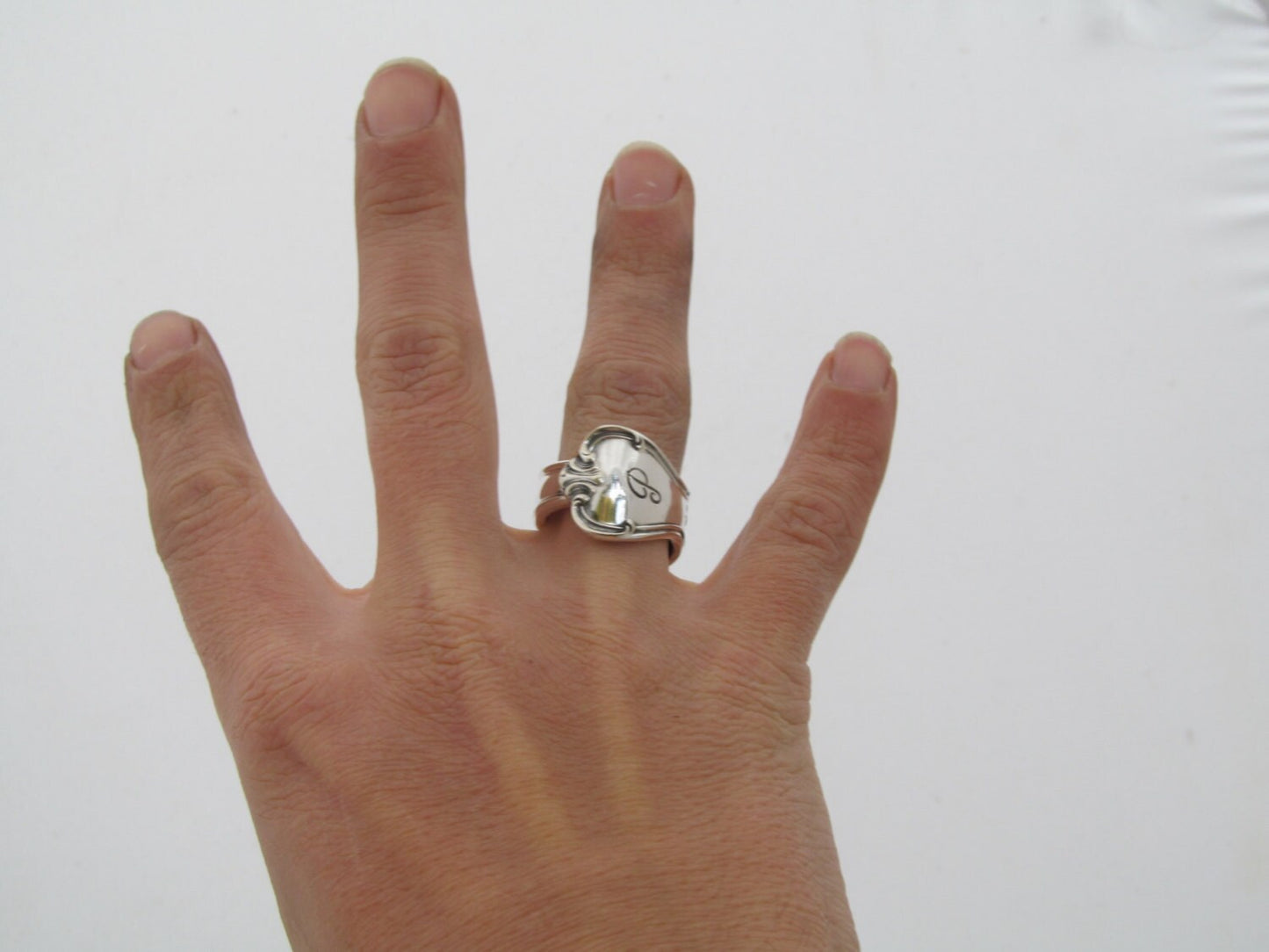 Spoon Ring Signature With P Monogram Size 3 4 5 6 7 8 9 10 11 12 13 14 15