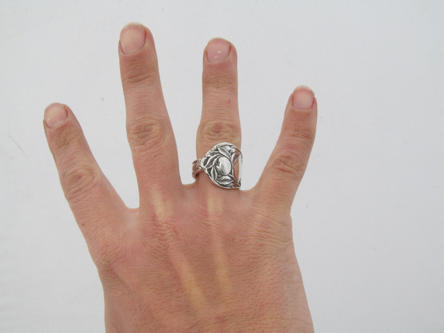 Spoon Ring Silver Sunkist 1910
