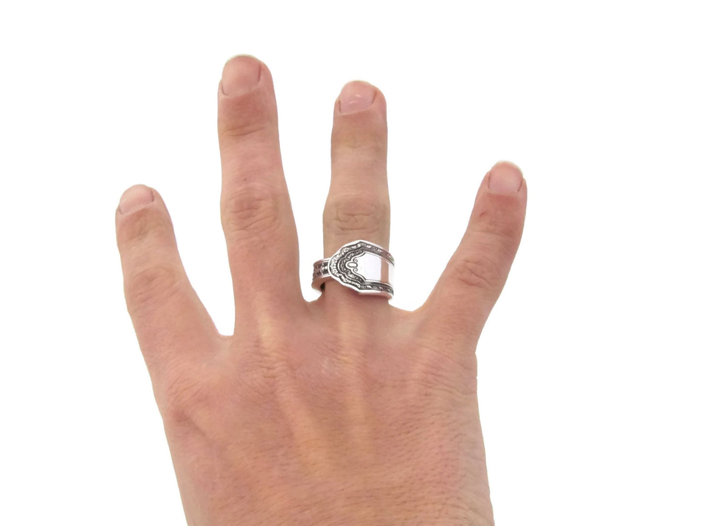 Spoon Ring Romance Art deco