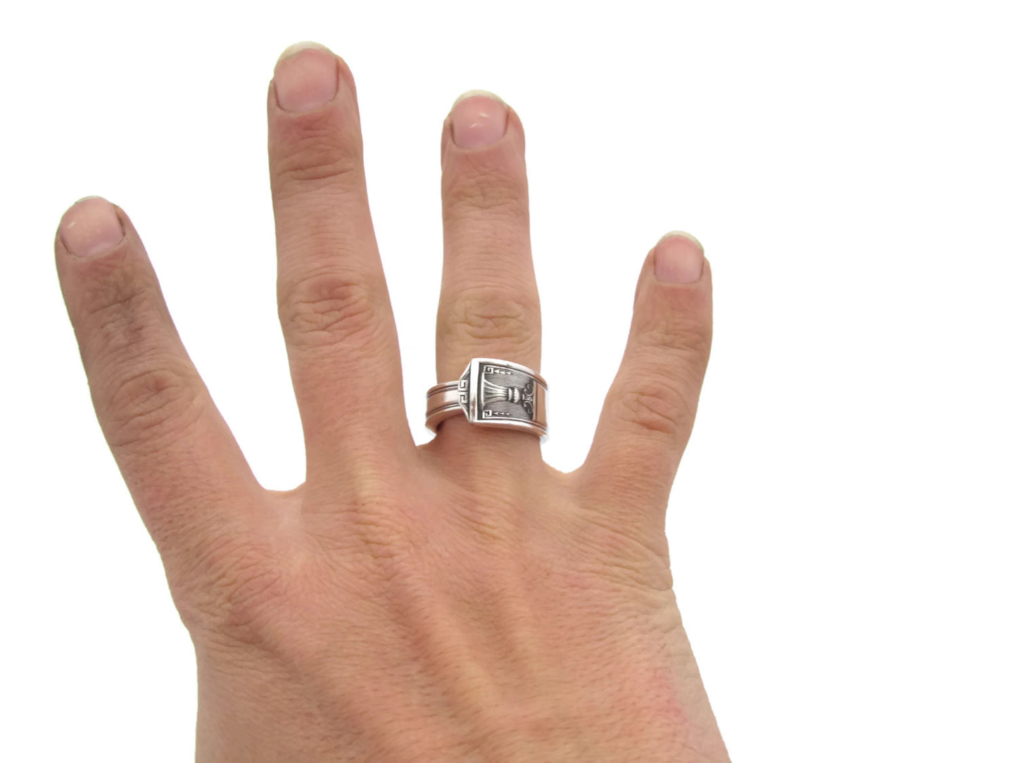 Spoon Ring Century pattern Men's