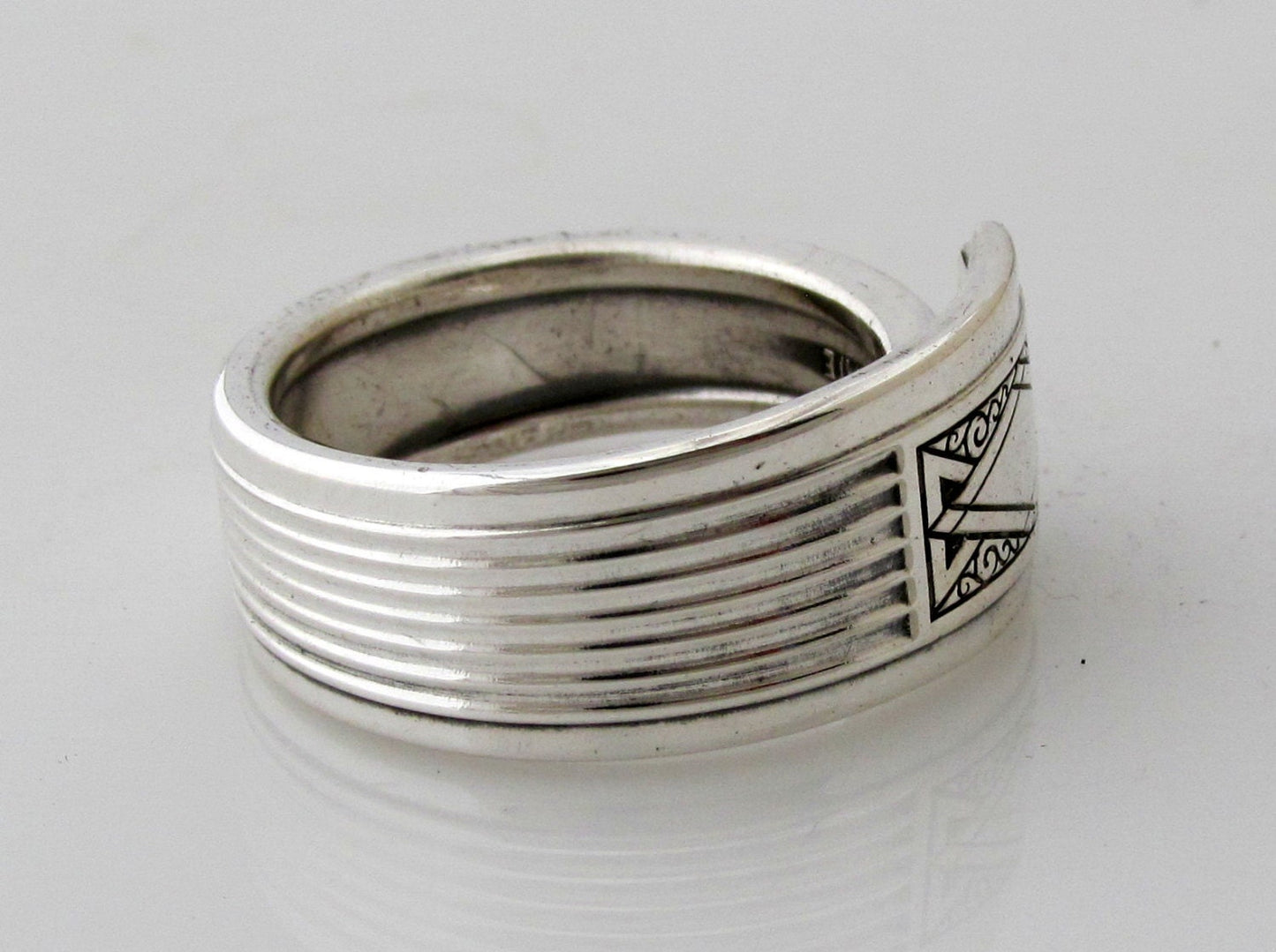 Art Deco Spoon Ring Size 3 to 15 Noblesse Men 1930