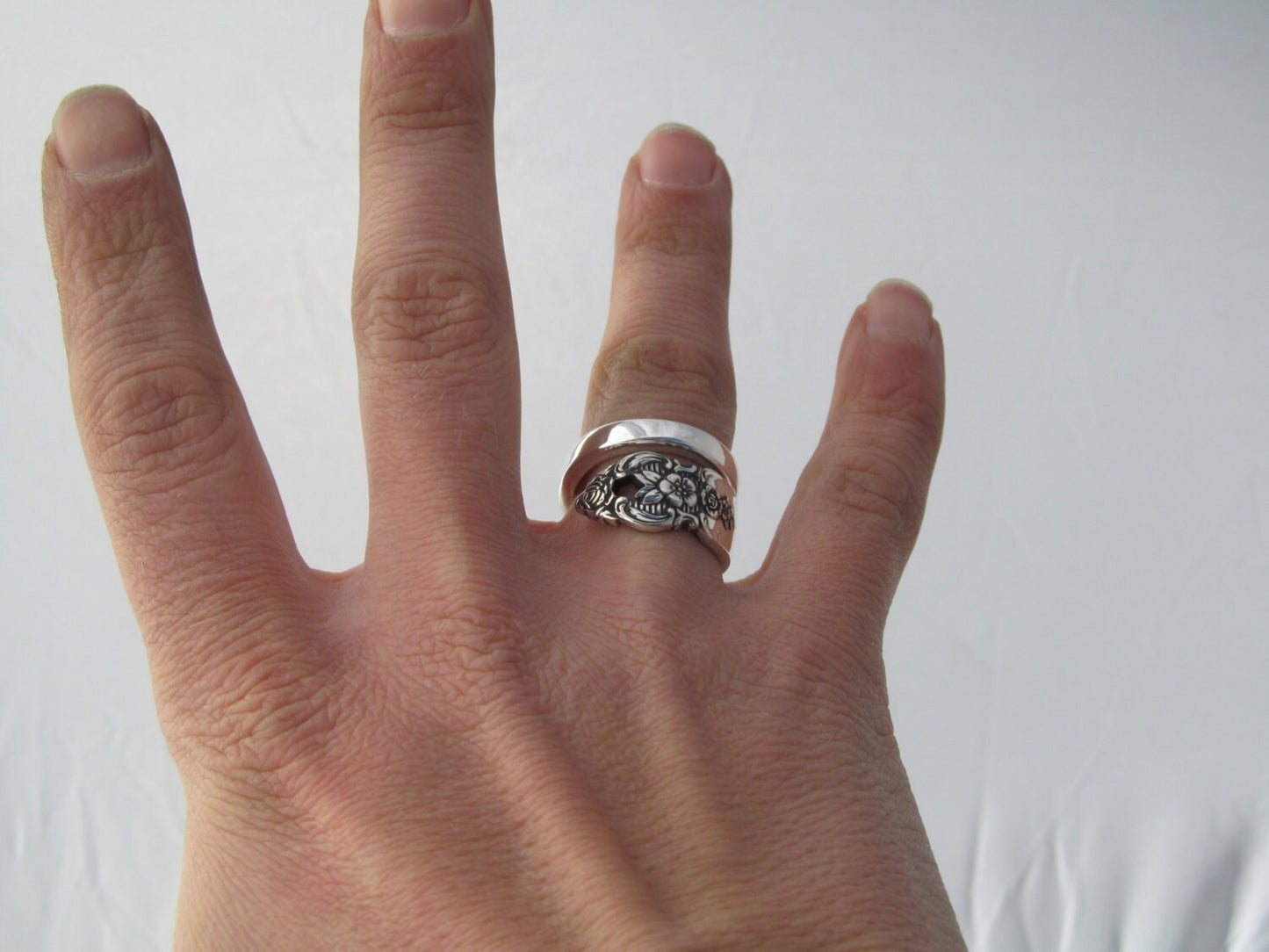 Pierced Spoon Ring Wrapped Distinction