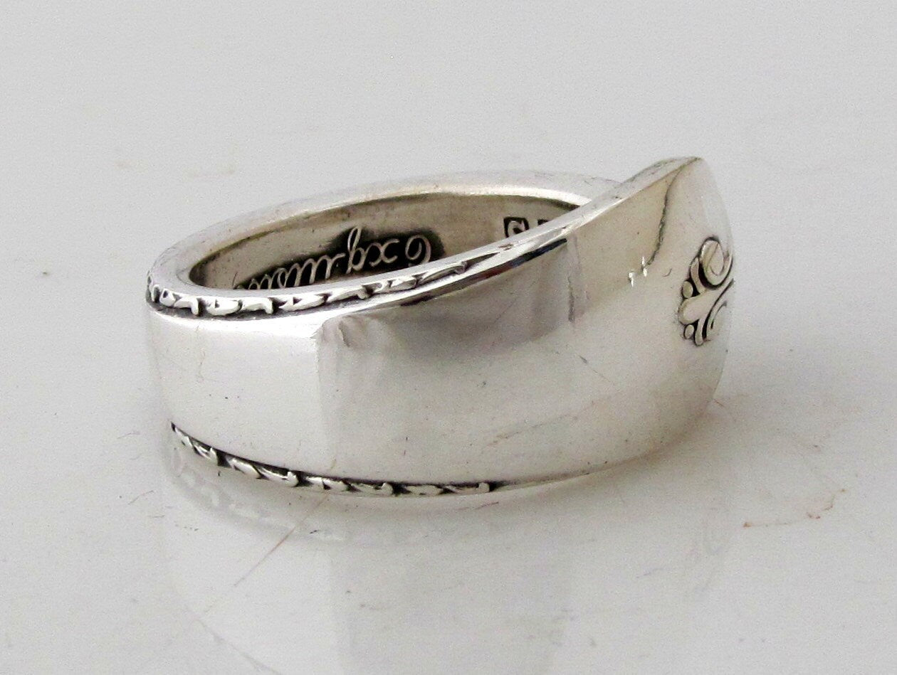 Spoon Ring Exquisite Silver Pattern 1940