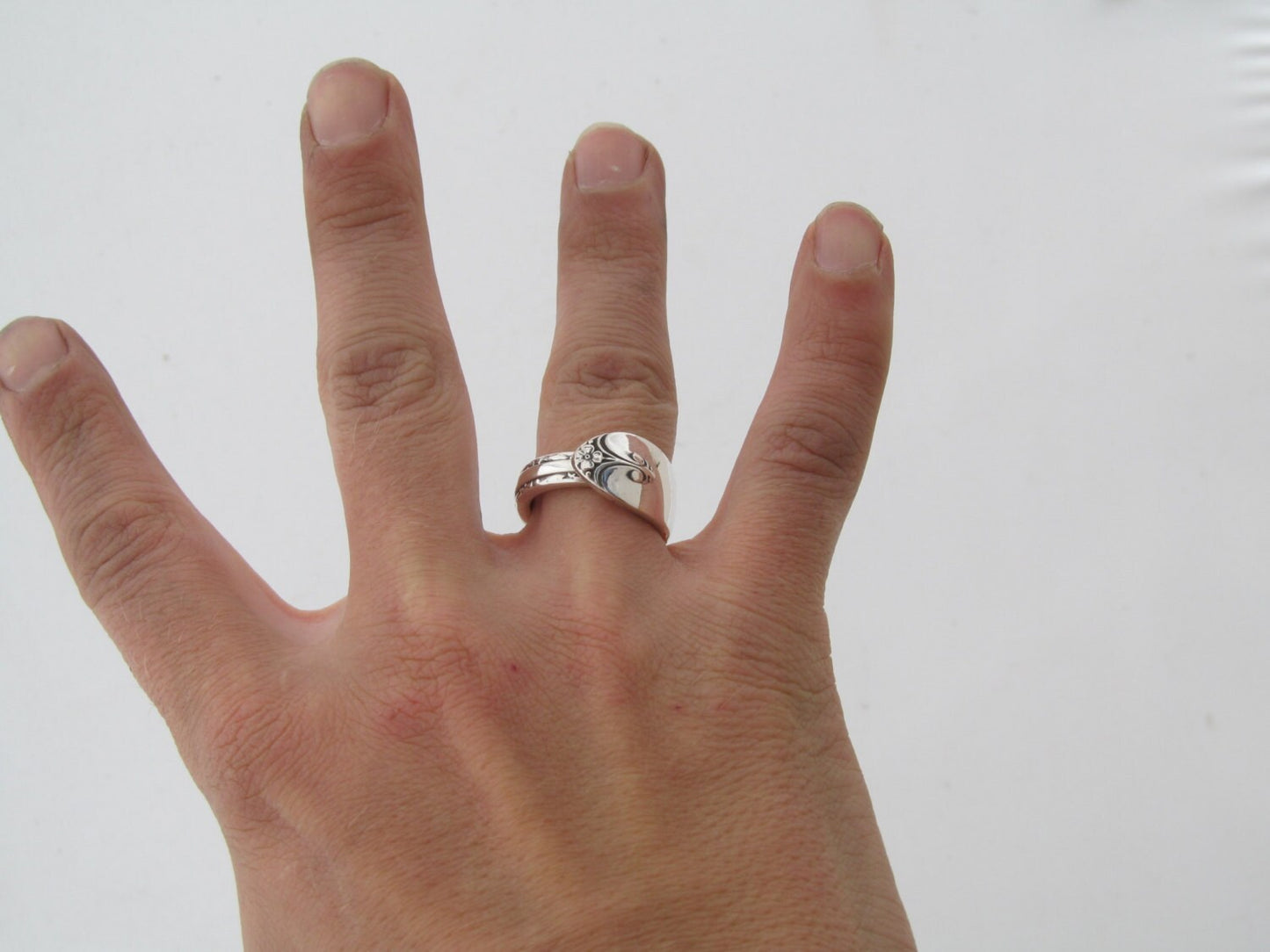 Spoon Ring Exquisite Silver Pattern 1940