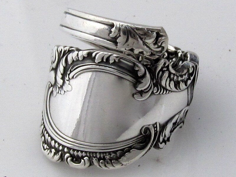 Spoon Ring Aldine Art Nouveau 1895 Beautiful High Detail Custom Sizing
