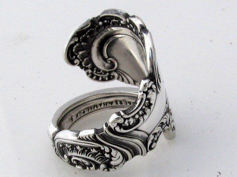 Spoon Ring Aldine Art Nouveau 1895 Beautiful High Detail Custom Sizing