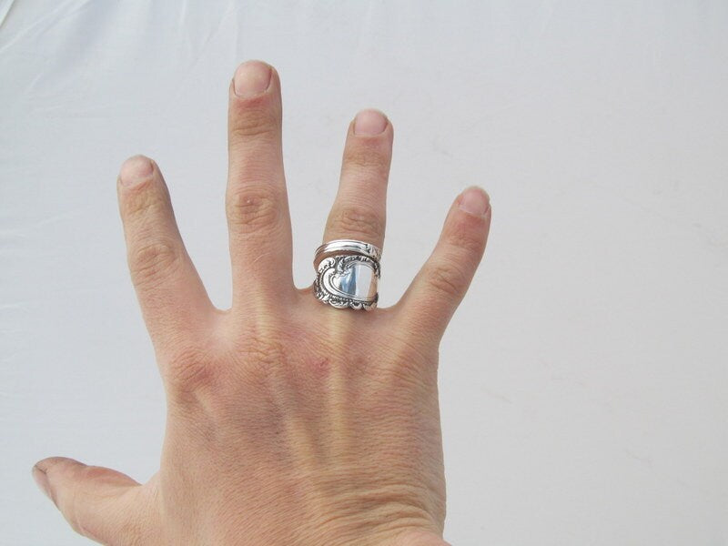 Spoon Ring Aldine Art Nouveau 1895 Beautiful High Detail Custom Sizing