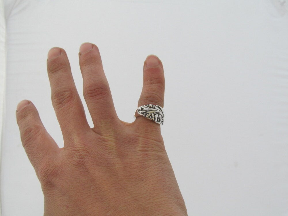 Spoon Ring Evening Star Vintage Silverware