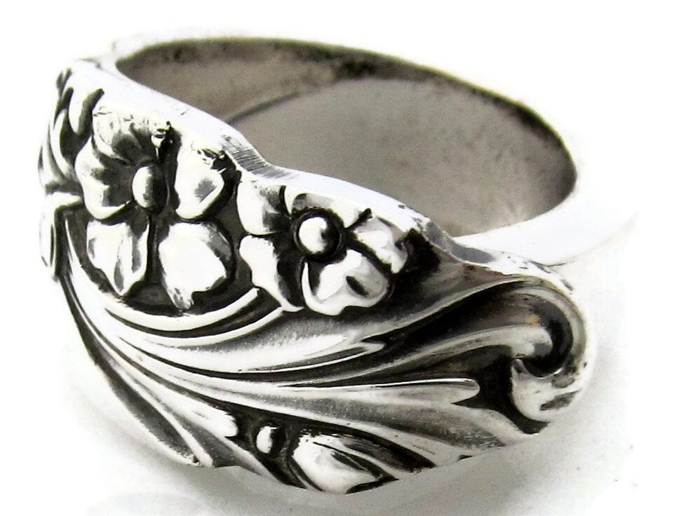 Spoon Ring Evening Star Vintage Silverware