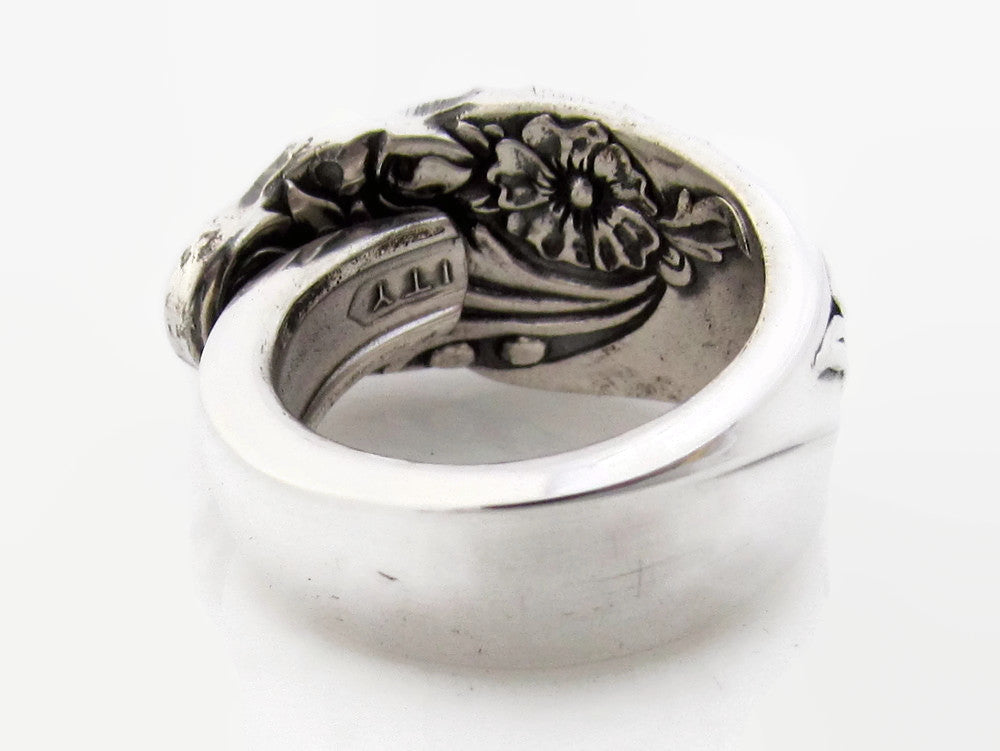 Spoon Ring, Evening Star pattern, band style, from 1950