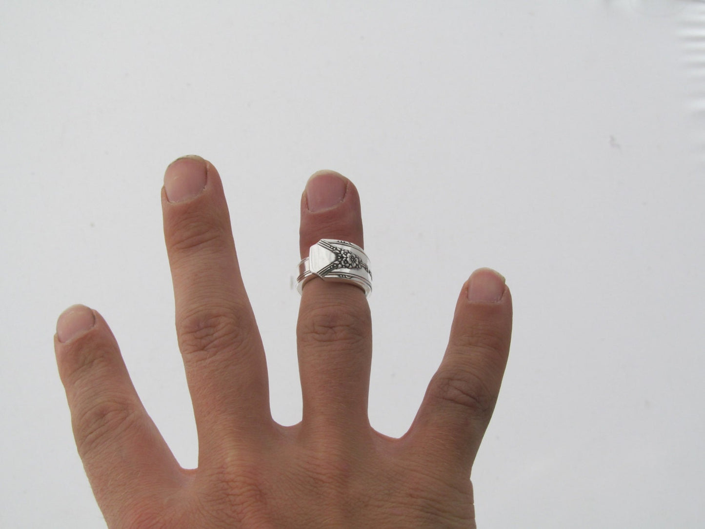Authentic Silver Spoon Ring Milady 1940