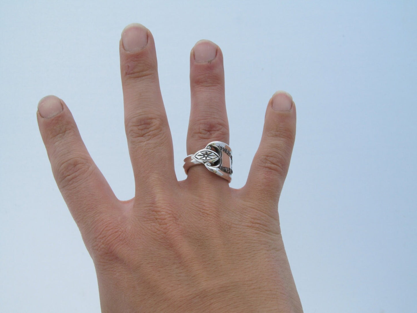 Art Nouveau Spoon Ring Pierced Ring Old Colony 1911