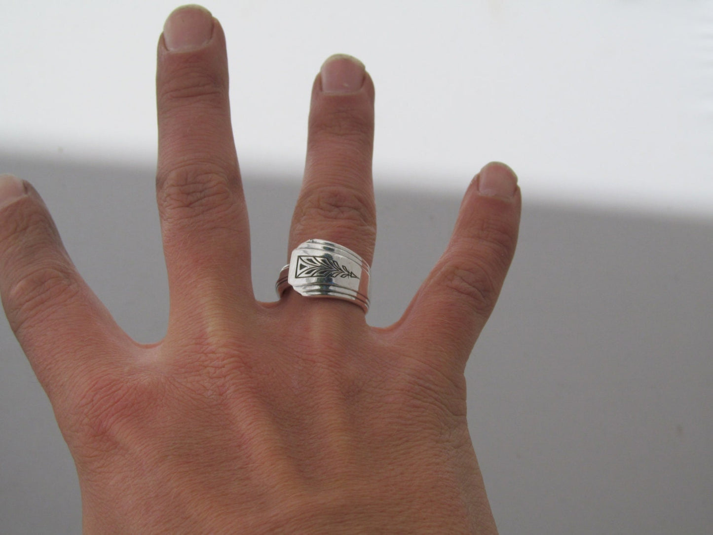 Art Deco Spoon Ring Clarion