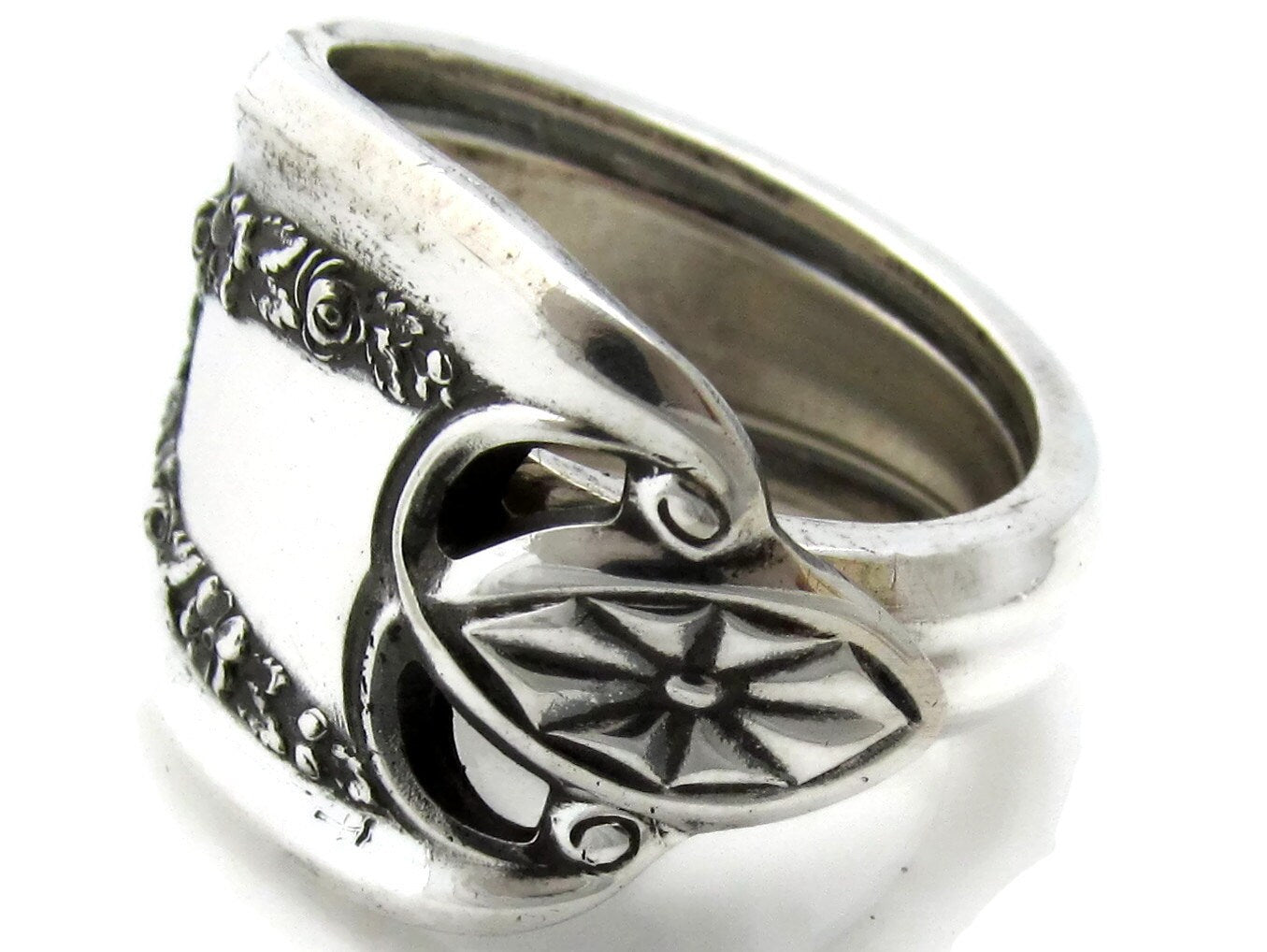 Art Nouveau Spoon Ring Pierced Ring Old Colony 1911