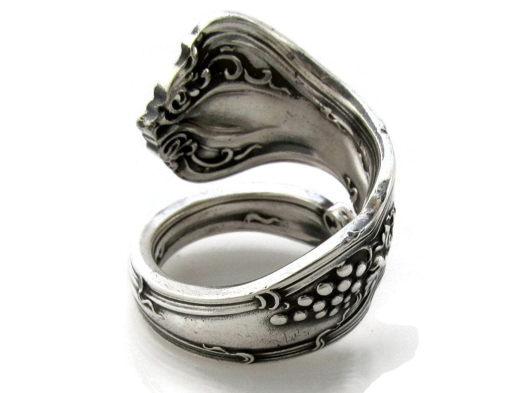 Wrapped Spoon Ring Vintage Grape