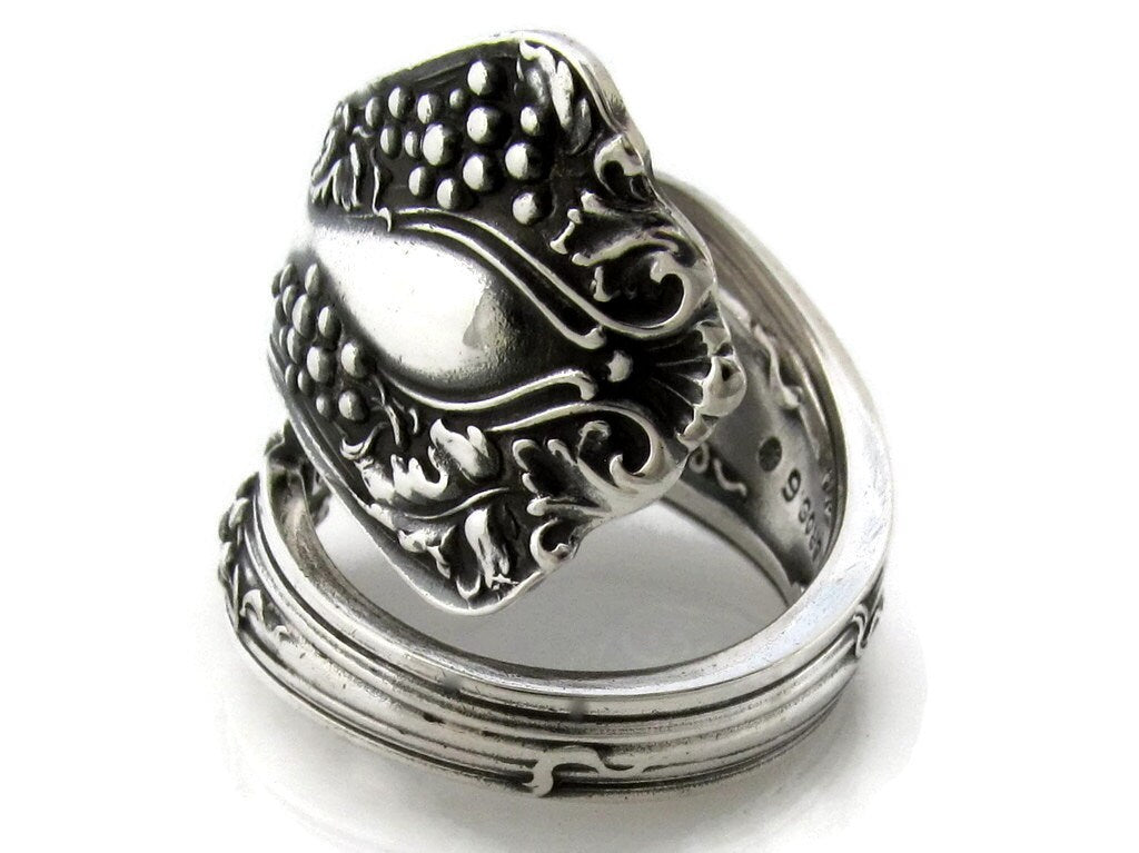 Wrapped Spoon Ring Vintage Grape