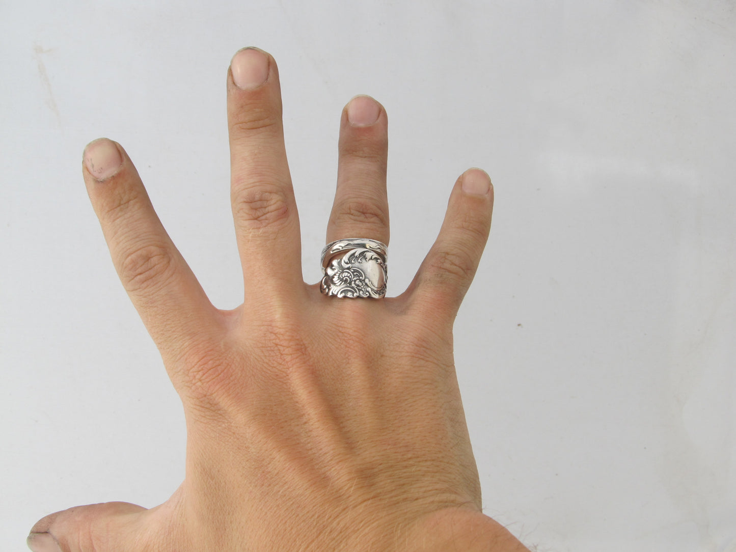 Spoon Ring Wrapped Columbia Size 8