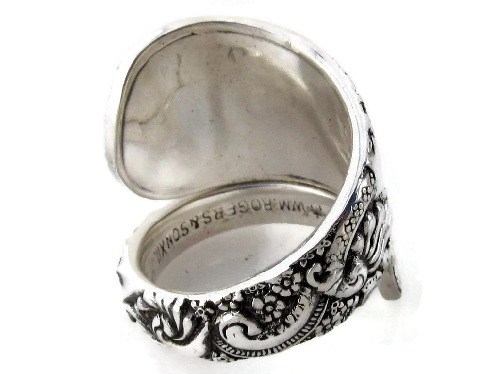 Spoon Ring Ocean Rose Wrapped