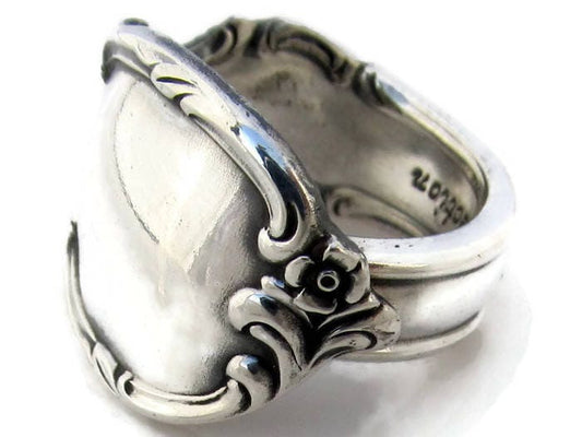 Silver Spoon Ring All Sizes Reflection 1959 Classic