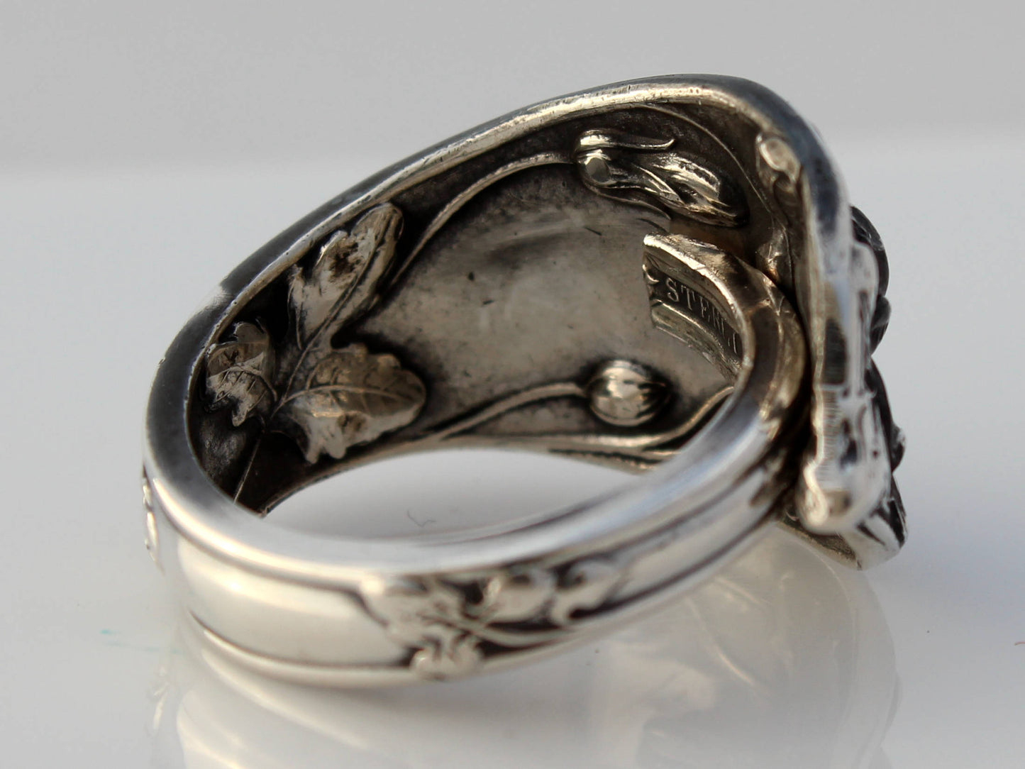 Spoon Ring Sterling Silver Daffodil Watson Floral Series #2 Size 6-10