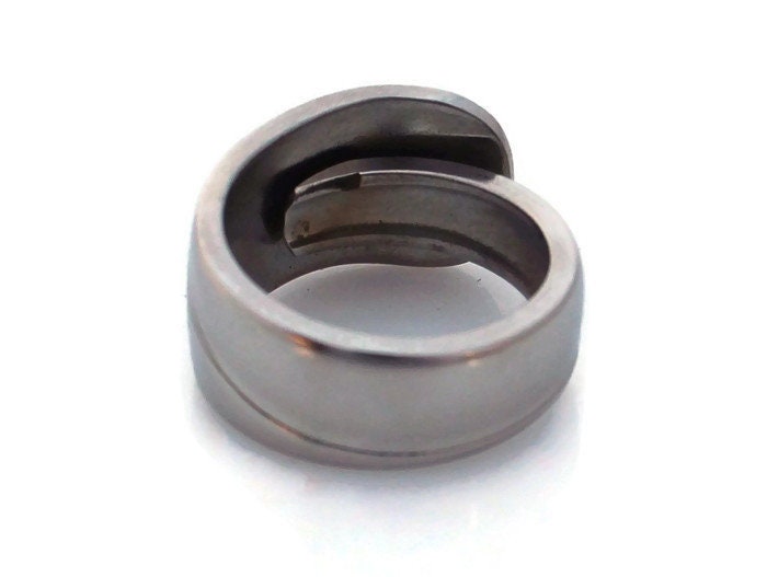 Stainless Steel Spoon Ring Mens Oceanic 1957
