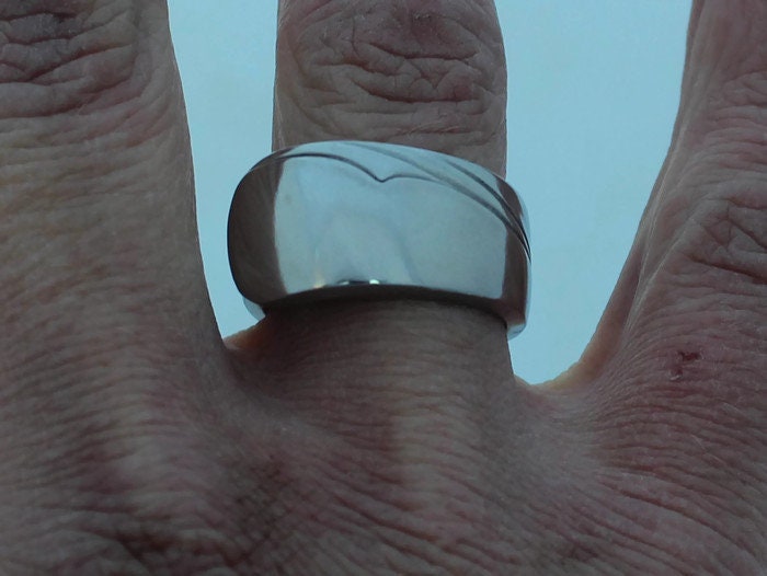 Stainless Steel Spoon Ring Mens Oceanic 1957