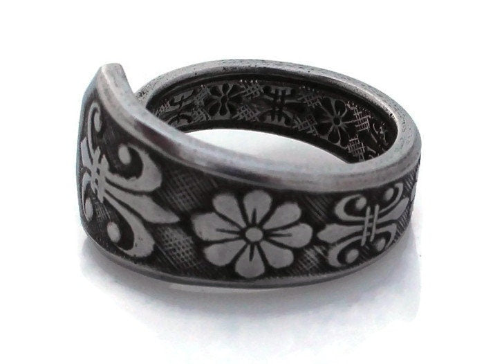 Stainless Steel Spoon Ring Mens Florenz 1972