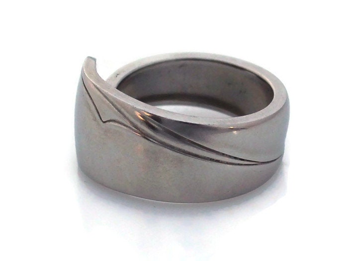 Stainless Steel Spoon Ring Mens Oceanic 1957