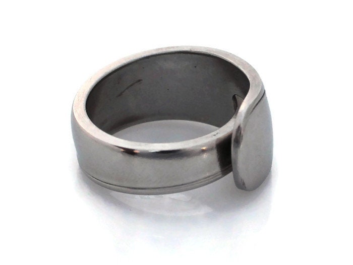 Stainless Steel Spoon Ring Mens Oceanic 1957