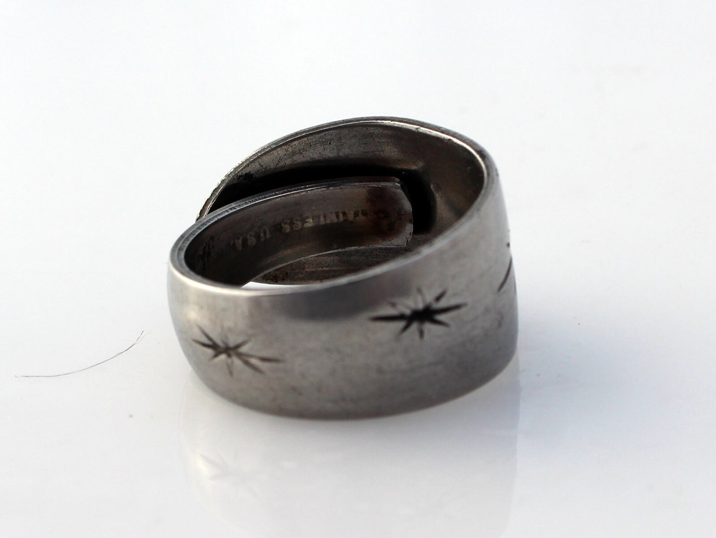 Spoon Ring Stainless Steel Snow Drop Atomic
