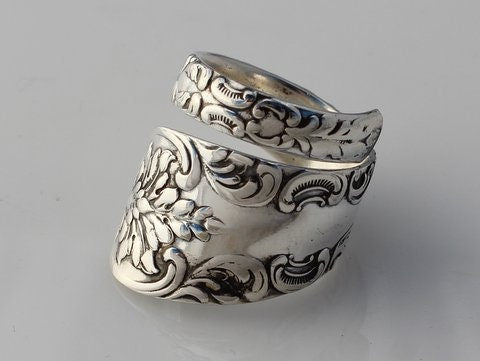 Wrapped Antique Spoon Ring A Pattern Named Two