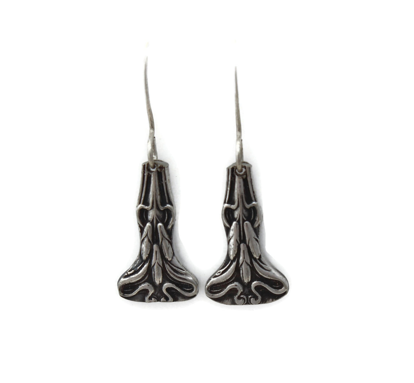 Stunning Art Nouveau Silverware Earrings Diana aka Berwick 1904 Antique Earrings