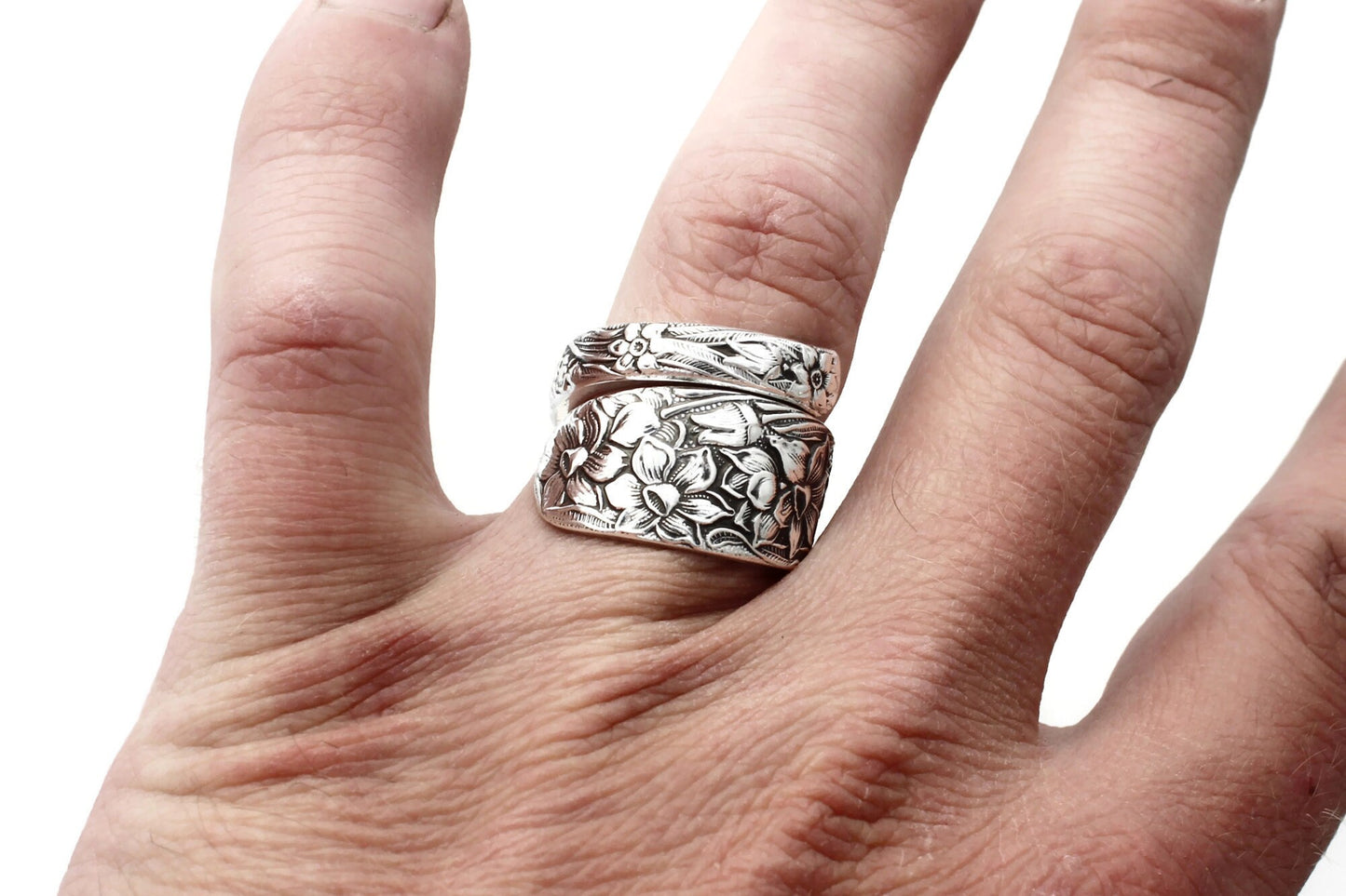 Wrapped Spoon Ring Flower Festival  1930's
