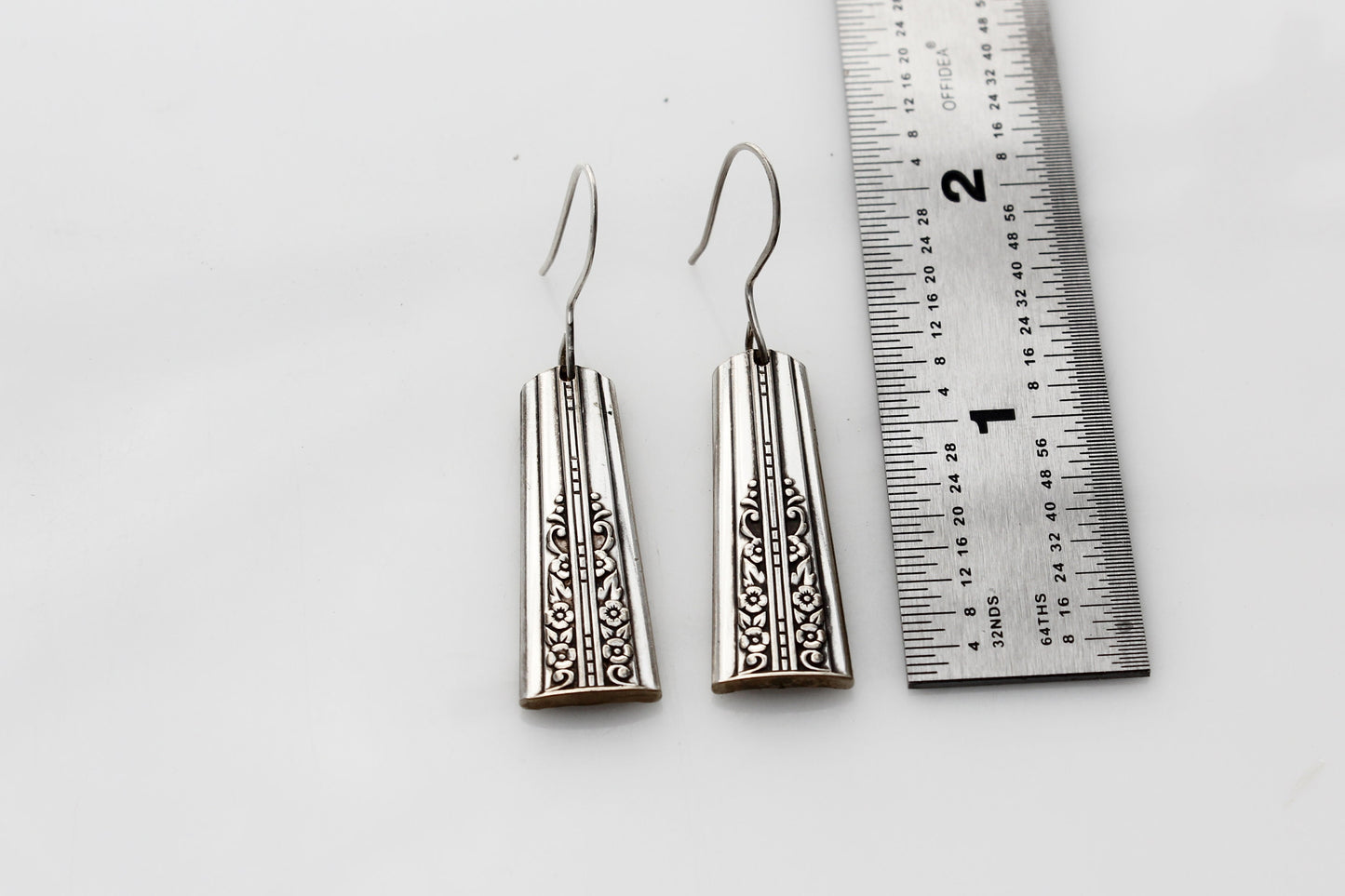 Awesome Art Deco Earrings Celebrity Silver Earrings 1939 Silverware Jewelry