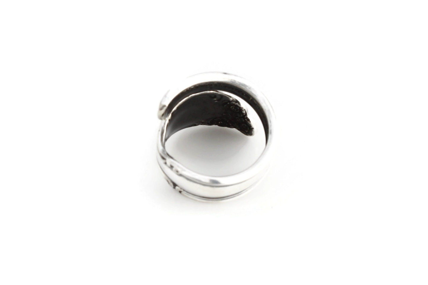 Spoon Ring Wrapped Woodland Rose
