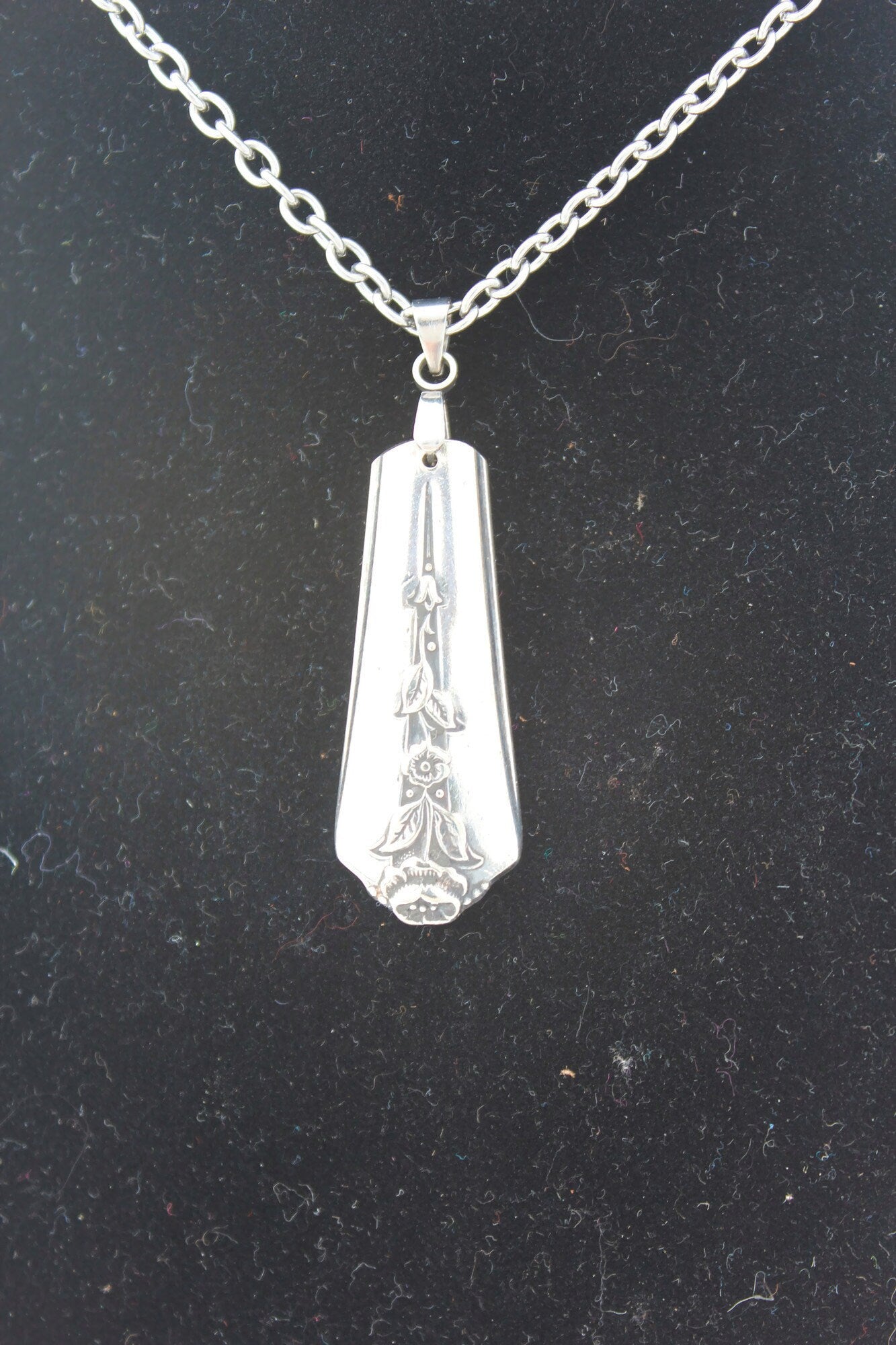 Spring Garden Pendant Necklace 1949 Silverware Jewelry Silverware Pendant