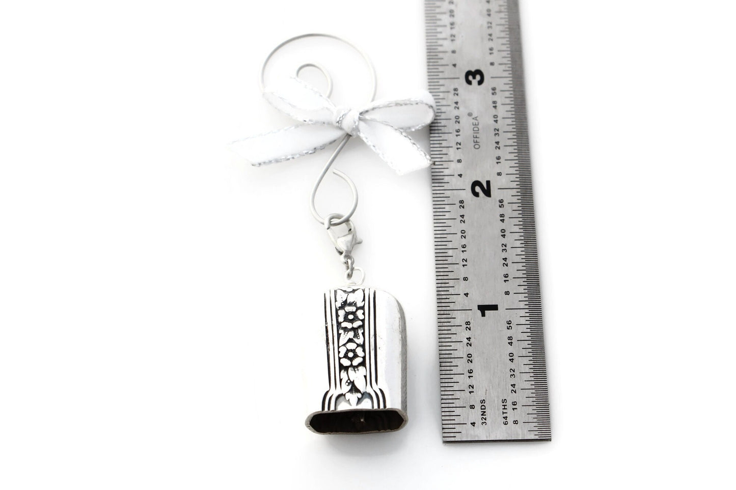 Holiday Ornament Christmas Ornament Angel Bell Ornament Silver Bells Magical Fairy Bell
