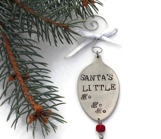 Funny Christmas Ornament Holiday Ornament Stocking Stuffer Naughty Ornament Tree Ornament Santa's Little Ho Ho Ho Gift for Him Gift for Her