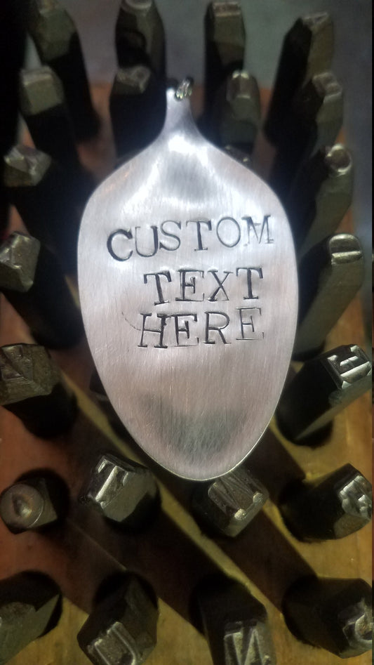 Personalized Spoon Hand Stamped Custom Keychain Personalized Gift Custom Spoon Personalized Spoon Gift for Her Christmas Dirty Little Spoons