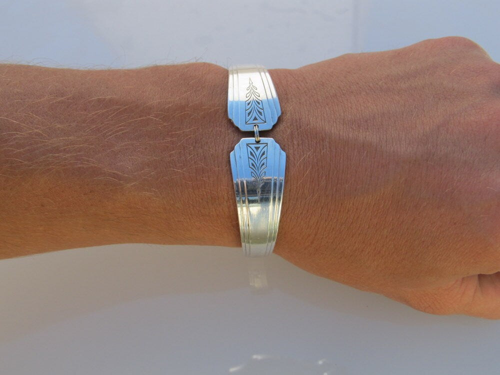 Art Deco Clarion Spoon Bracelet 1931