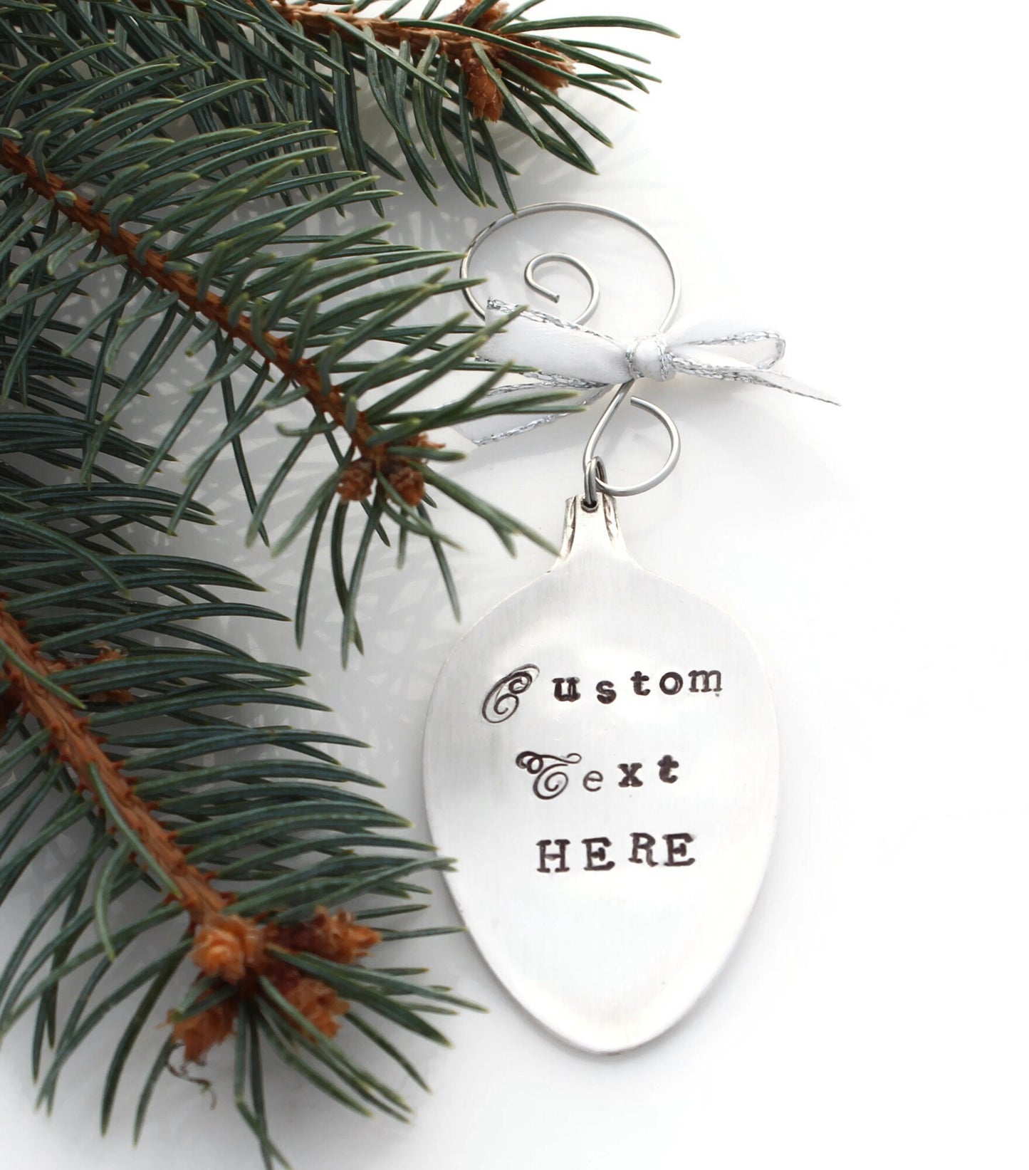 Custom Christmas Ornament Custom Spoon Bowl Personalized Ornament Perfect Stocking Stuffer Gift for Him Gift for Her