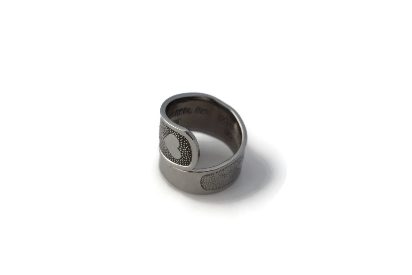 Hearts of Love Ring Stainless Steel Spoon Ring Baby Spoon Full of Hearts & Love